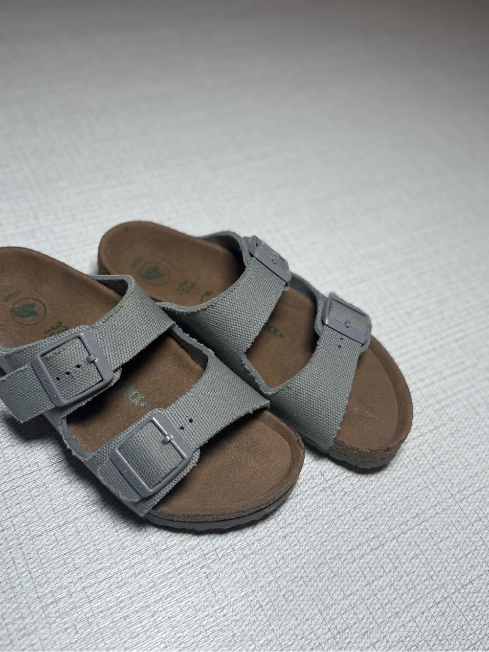 Birkenstock Arizona Kids Vegan Light Gray - Picture 2 of 6